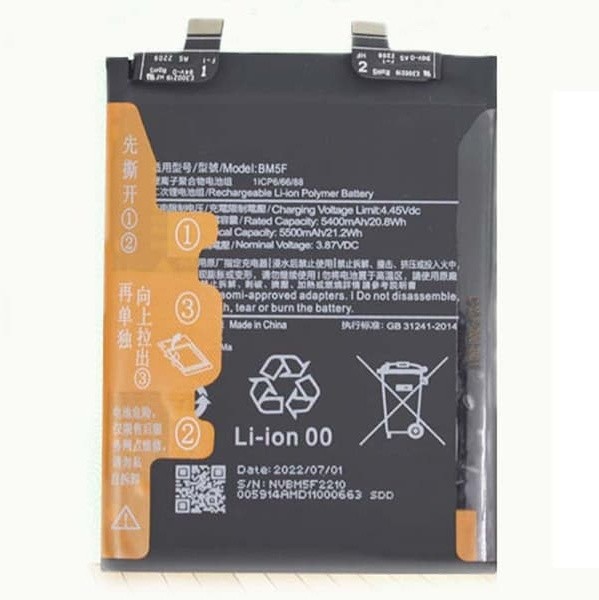 Xiaomi Redmi K50 - Battery Li-Ion BM5F 5500mAh (MOQ:50 pcs)