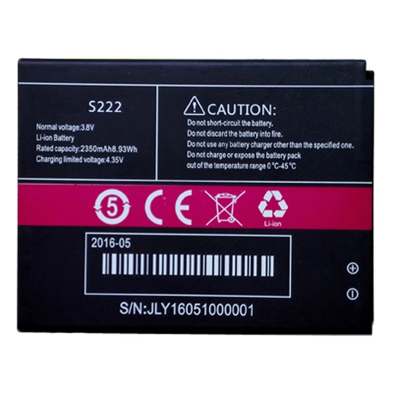 Cubot S350 S222 Battery 2350mAh (MOQ:50 pcs) 