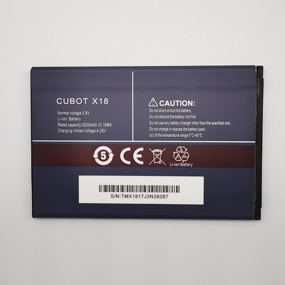 Cubot X18 Battery 3200mAh (MOQ:50 pcs) 