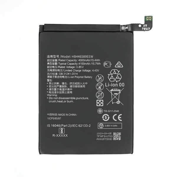 Huawei Nova 6 Battery Li-Ion-Polymer HB446589EEC 4100mAh (MOQ:50 pcs)