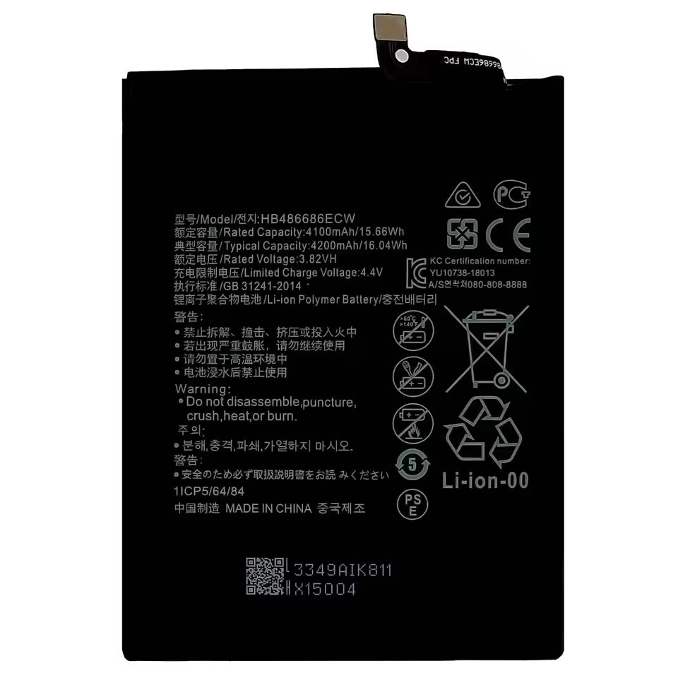 Huawei Y9a Battery Li-Ion-Polymer HB486686ECW 4200mAh (MOQ:50 pcs)