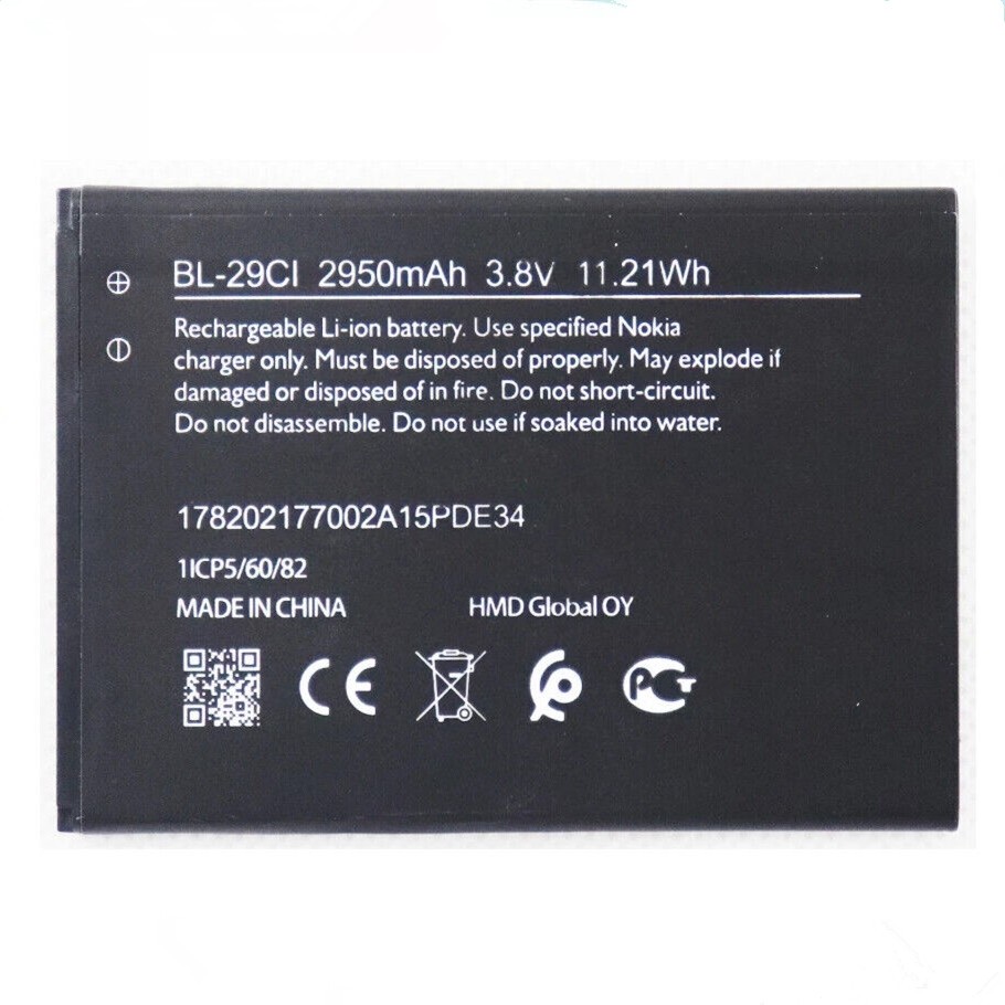 Nokia C10/C20/C21/C12 - Battery Li-Ion-Polymer BL-29CI 2950mAh (MOQ:50 pcs) 