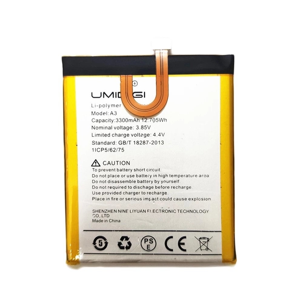 Umi Umidigi A3 Battery 3300mAh (MOQ:50 pcs) 