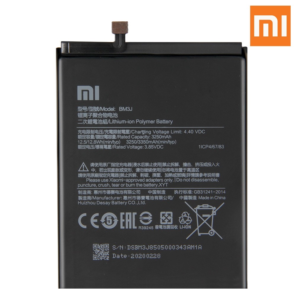 Xiaomi 8 Lite - Battery Li-Ion-Polymer BM3J 3350mAh (MOQ:50 pcs) 